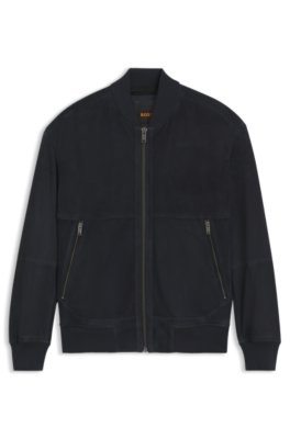 Boss Herren Marine Lederjacke Jonorve, Gr. 54 - Bild 4