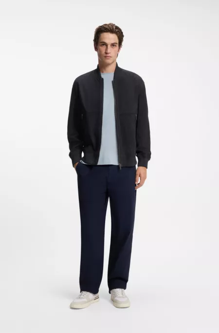 Relaxed-fit jacket in suede