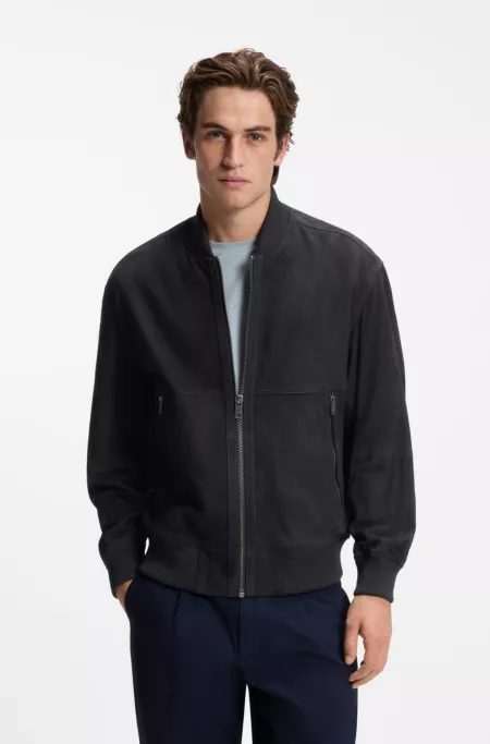 Relaxed-fit jacket in suede