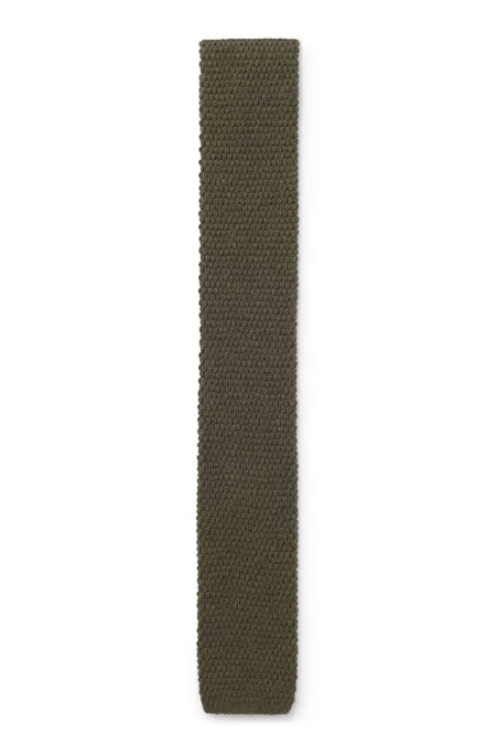 Knitted tie in cotton