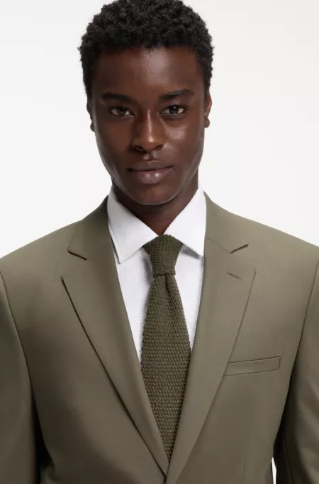 Knitted tie in cotton