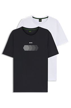 Zweierpack Regular-Fit T-Shirts aus Stretch-Baumwolle