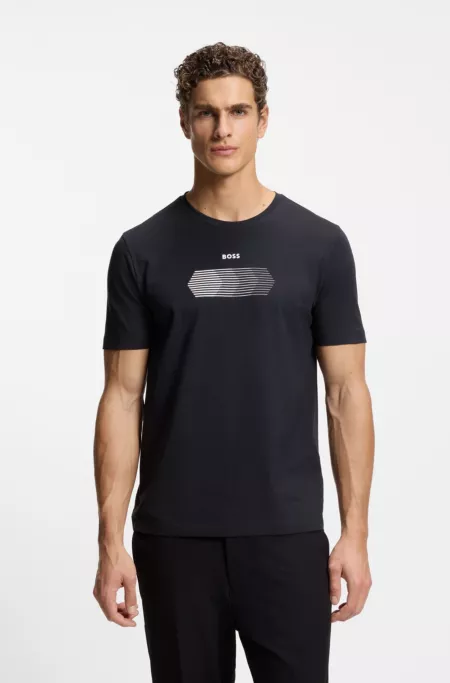 Lot de deux t-shirts Regular Fit en coton stretch