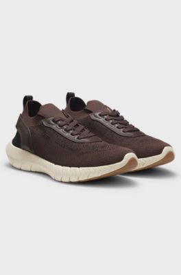 BOSS-MOTION trainers with MOTION FOAM outsole, Dark Brown