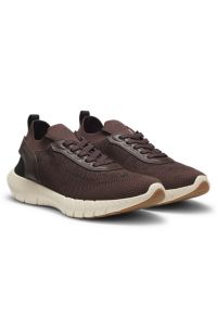 BOSS MOTION trainers with responsive MOTION FOAM outsole, Dark Brown