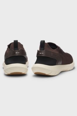 BOSS-MOTION trainers with MOTION FOAM outsole, Dark Brown
