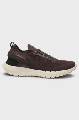 BOSS-MOTION trainers with MOTION FOAM outsole, Dark Brown