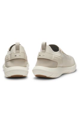BOSS MOTION trainers with responsive MOTION FOAM outsole, Light Beige