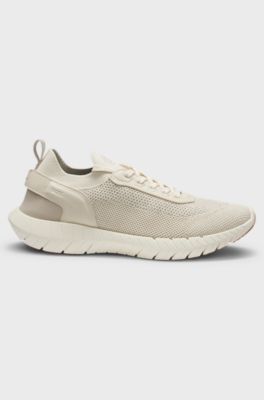 Sneakers van BOSS-MOTION met responsieve buitenzool van MOTION FOAM, Lichtbeige