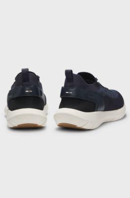 Sneakers van BOSS-MOTION met responsieve buitenzool van MOTION FOAM, Blauw