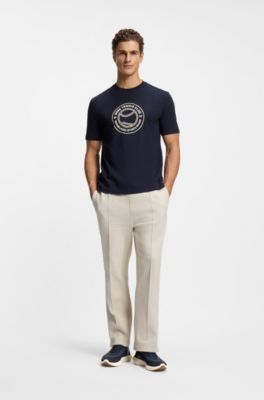 BOSS-MOTION-sneakers med yttersula i responsiv MOTION FOAM, Bl&aring;