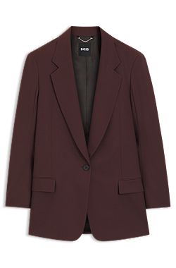 Relaxed-fit blazer in a virgin-wool blend