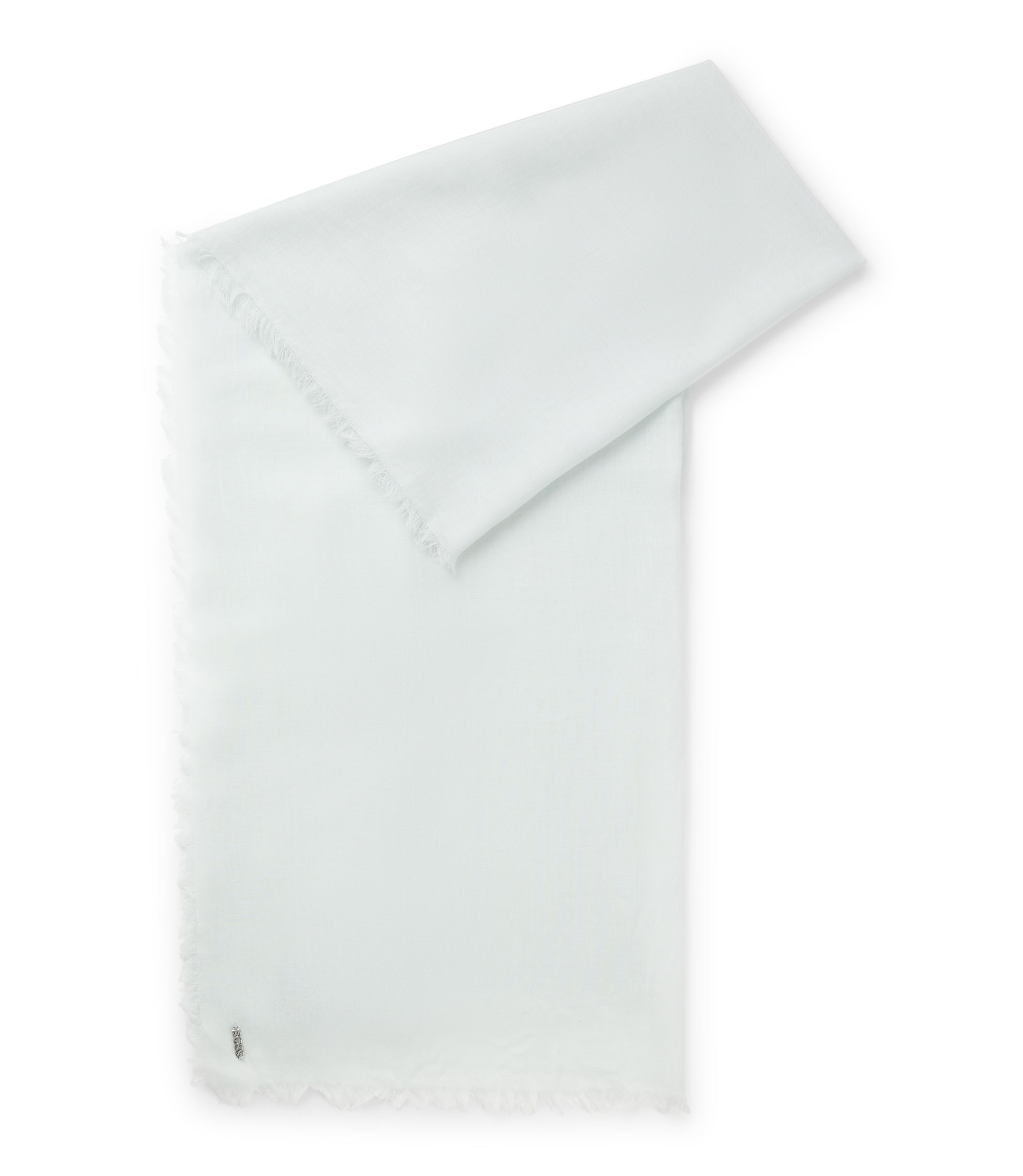 Leichter Wollschal mit Fransen