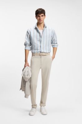 Sneakers van imitatienappaleer met logodetail, Wit