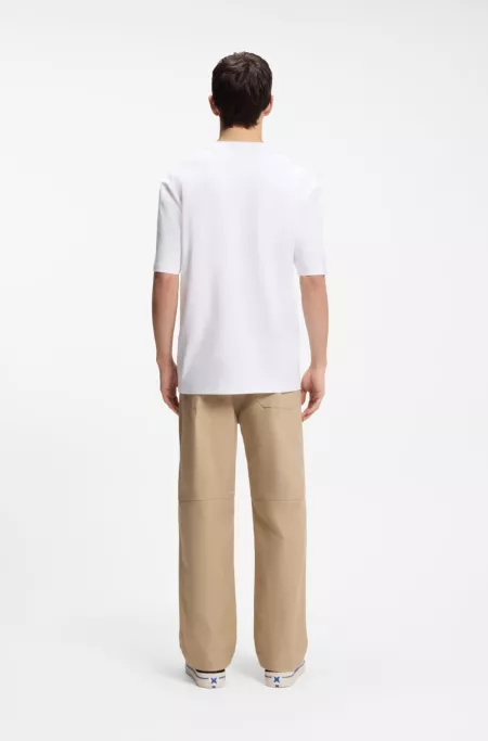 All-gender Cotton-jersey T-shirt with heart logo