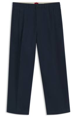 Hugo Relaxed-fit jeans in dark-blue soft cotton herr – bild 4