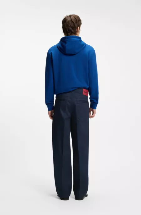 Relaxed-fit jeans in dark-blue soft cotton