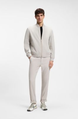 Logo trainers with faux suede trims, Light Grey