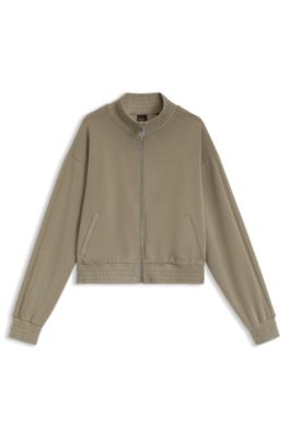 Relaxed-fit sweatshirt with piping details, Light Green