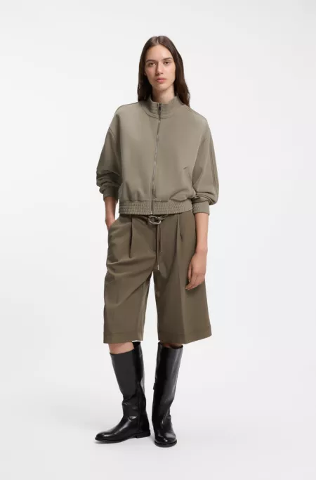 Relaxed-fit sweatshirt with piping details