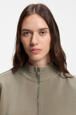 Relaxed-fit sweatshirt with piping details, Light Green