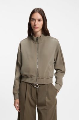 Relaxed-fit sweatshirt with piping details, Light Green