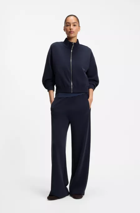 Relaxed-fit sweatshirt with piping details
