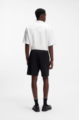 Hugo Cotton-blend shorts with stacked-logo trim herr – bild 3