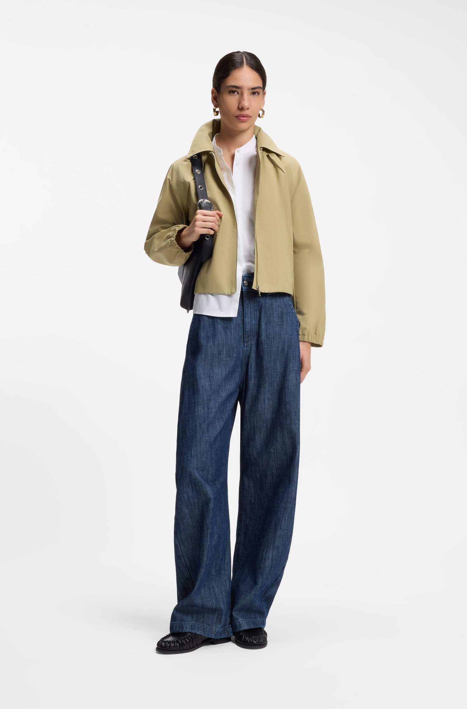 Boss Water-repellent jacket in a cotton blend kavajer & blazers dam – bild 2