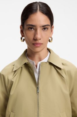 Water-repellent jacket in a cotton blend, Beige