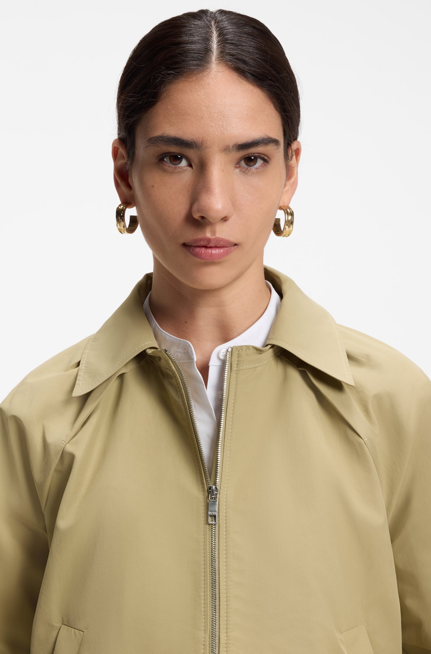 Boss Water-repellent jacket in a cotton blend kavajer & blazers dam – bild 3