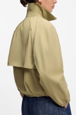 Water-repellent jacket in a cotton blend, Beige