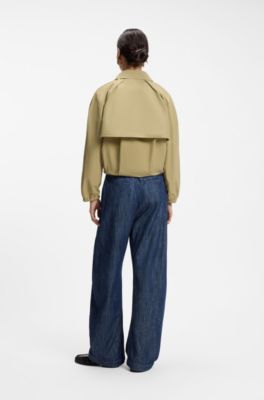 Water-repellent jacket in a cotton blend, Beige