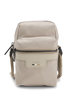 Reporter bag with logo and signature stripe