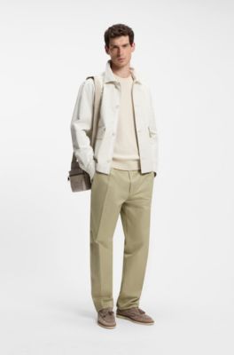 Reporter bag with logo and signature stripe, Light Beige