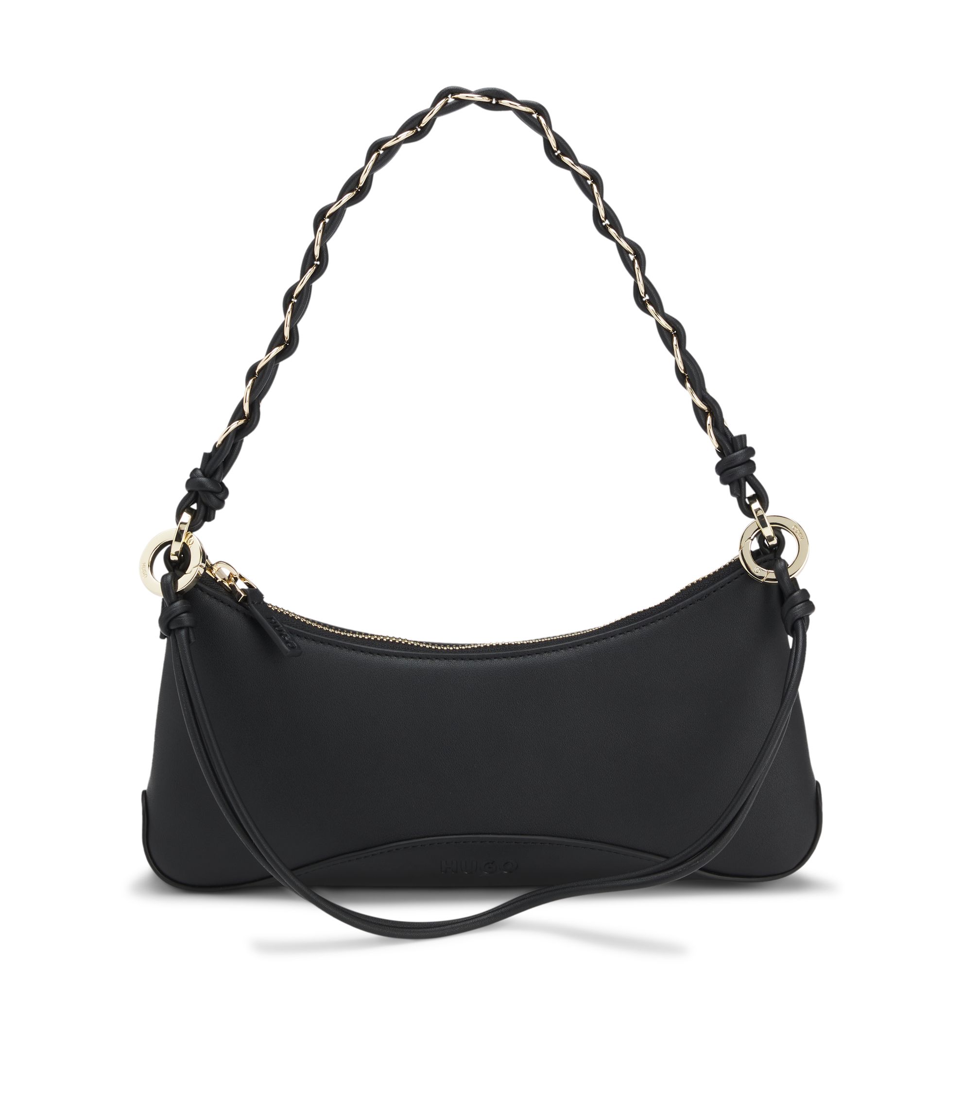 Umhängetasche aus Kunstleder mit zwei Riemen