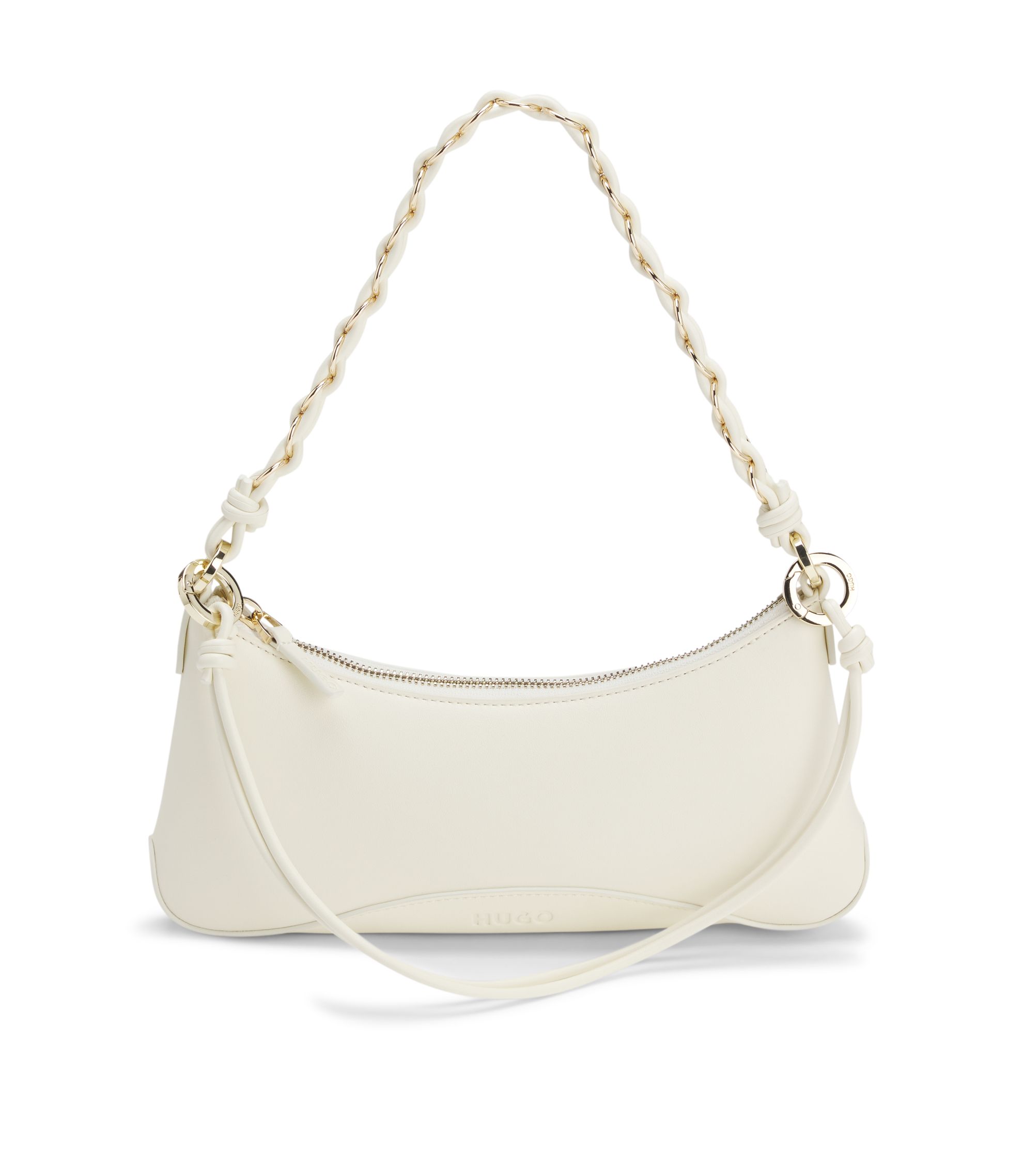 Umhängetasche aus Kunstleder mit zwei Riemen