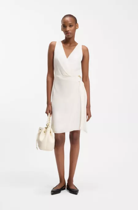 Sac seau en similicuir avec deux bretelles