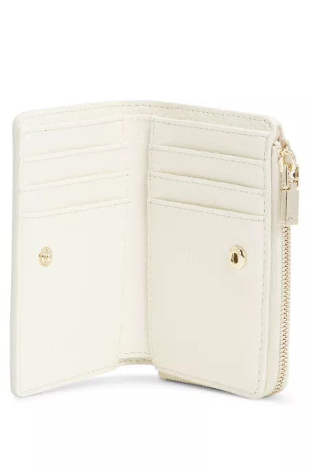 Portefeuille en similicuir grainé avec logo