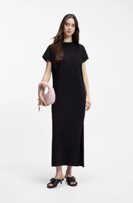 Gewebte Hobo Bag mit Logo-Anhänger