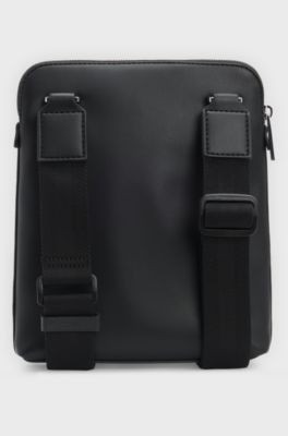 Envelope bag with monogram pattern, Black