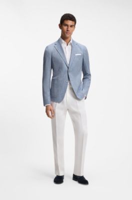 Suede loafers with leather trims, Dark Blue