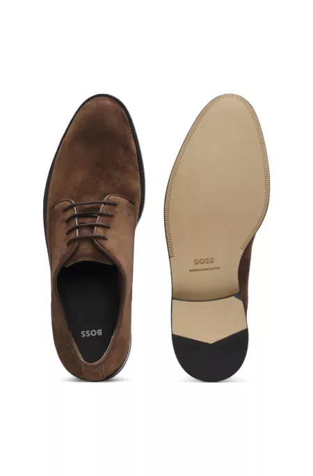 Zapatos Derby en ante suave