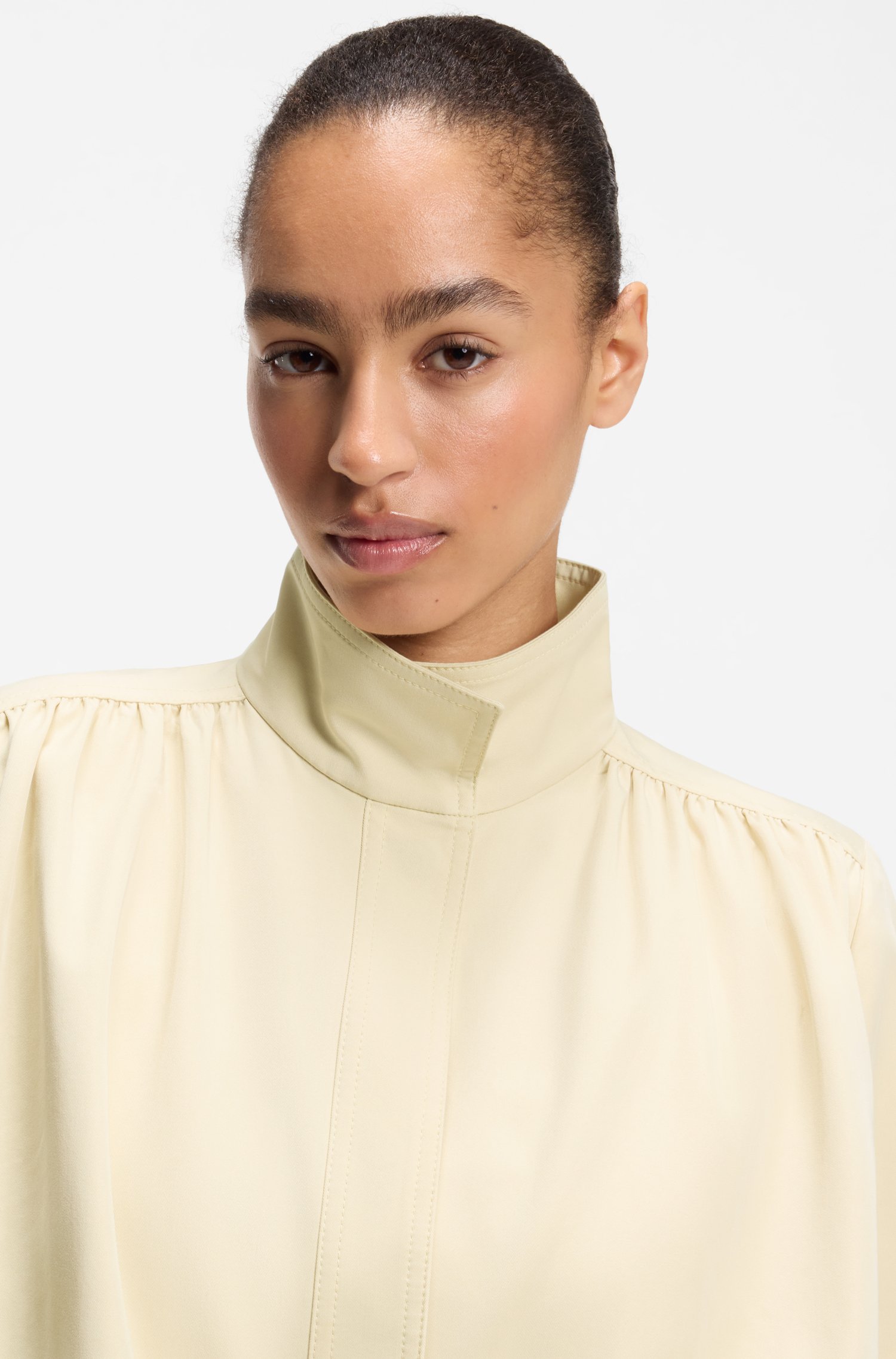 Boss Relaxed-fit blazer with balloon hem dam – bild 3