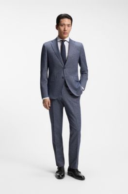 Double monk shoes in leather with perforated detail, Black