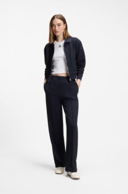 Zip-up sweatshirt with stacked-logo puller 2