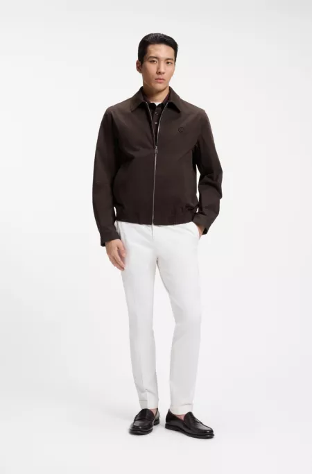 Cazadora repelente al agua con insignia con monograma Double B