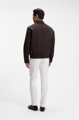 Water-repellent jacket with Double B monogram badge, Dark Brown