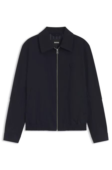 Wasserabweisende Jacke mit Double-B-Monogramm-Abzeichen