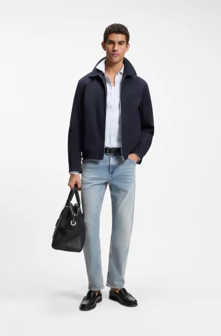 Cazadora repelente al agua con insignia con monograma Double B